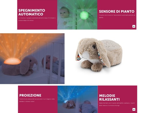 Peluche ninna nanna proiettore - ninna,