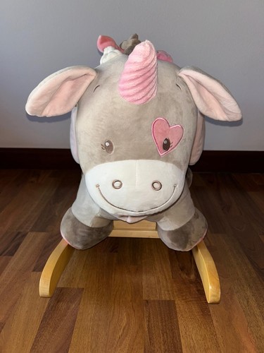 Dondolino unicorno legno - unicorno, in